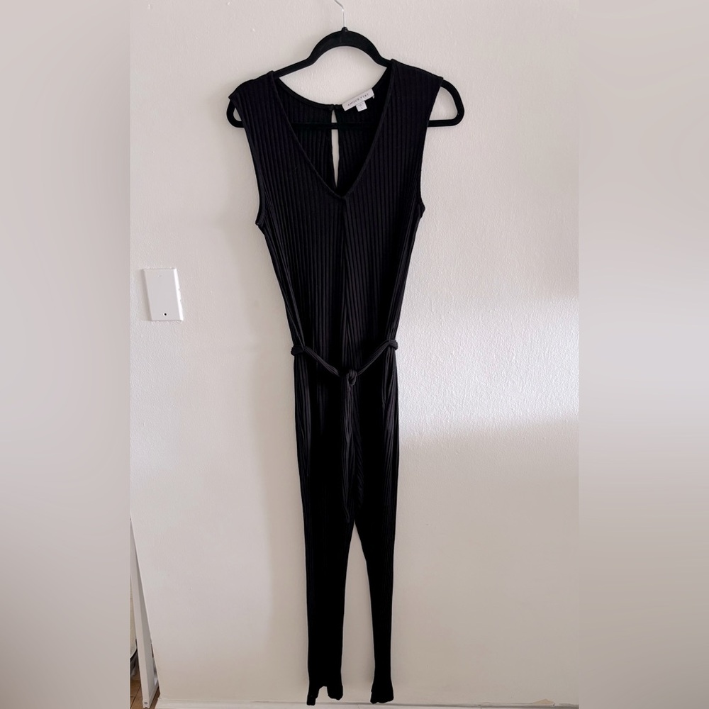 Amour Vert Black V-Neck Jumpsuit- Large